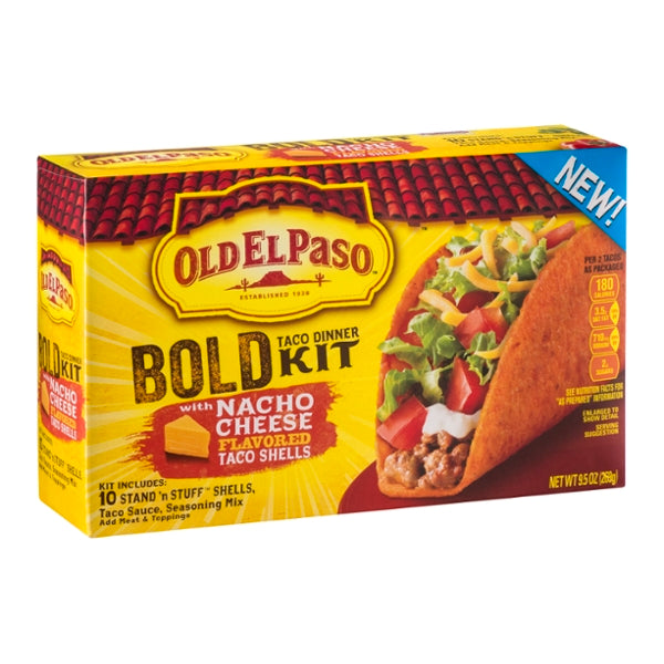 Old El Paso Bold Taco Dinner Kit With Nacho Cheese - GroceriesToGo Aruba | Convenient Online Grocery Delivery Services