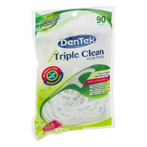 Dentek Triple Clean Floss Picks Mouthwash Blast - - GroceriesToGo Aruba | Convenient Online Grocery Delivery Services