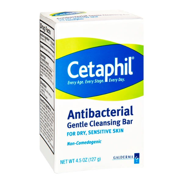 Cetaphil Dry Sensitive Skin Antibacterial Gentle Cleansing Bar - GroceriesToGo Aruba | Convenient Online Grocery Delivery Services