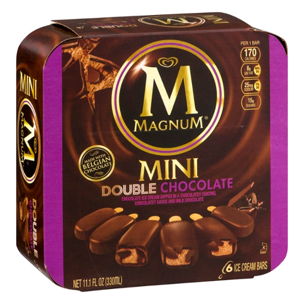 Magnum Ice Cream Bars Mini Double Chocolate - 6ct - GroceriesToGo Aruba | Convenient Online Grocery Delivery Services