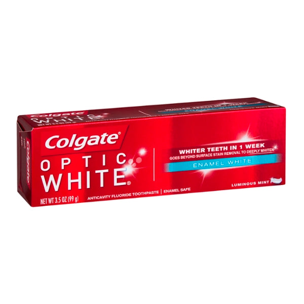 Colgate Optic White Enamel White Toothpaste Luminous Mint - GroceriesToGo Aruba | Convenient Online Grocery Delivery Services