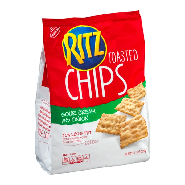 Nabisco Ritz Toasted Chips Sour Cream And Onion 8.10oz - GroceriesToGo Aruba | Convenient Online Grocery Delivery Services