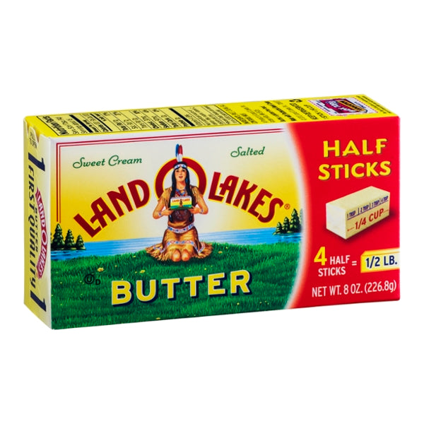 Land O'Lakes Butter Sweet Cream Salted Half Sticks 8oz | Convenient ...