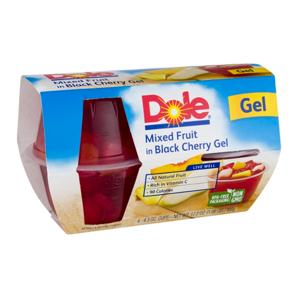 Dole Mixed Fruit In Black Cherry Gel - 4ct - GroceriesToGo Aruba | Convenient Online Grocery Delivery Services