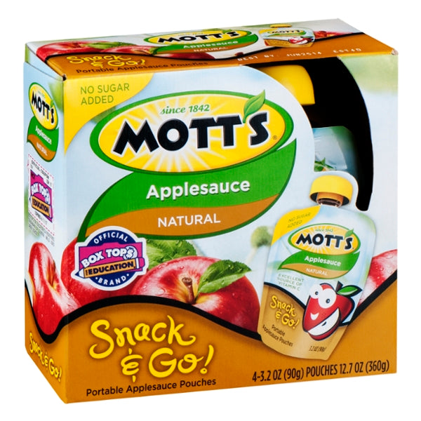 Mott's Applesauce Natural Snack & Go! 2oz, 4ct - GroceriesToGo Aruba | Convenient Online Grocery Delivery Services