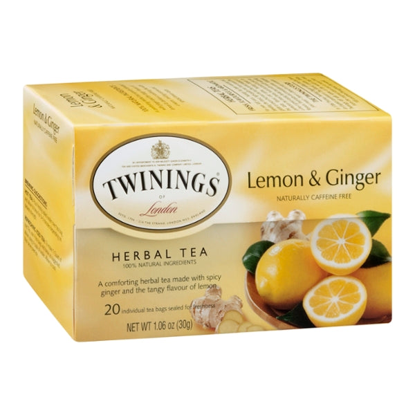 Twinings Of London Lemon & Ginger Herbal Tea 30g, 20ct - GroceriesToGo Aruba | Convenient Online Grocery Delivery Services