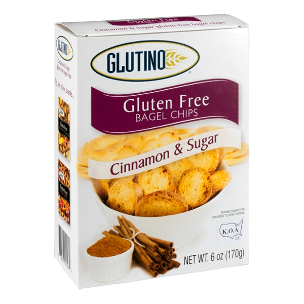 Glutino Bagel Chips Gluten Free Cinnamon & Sugar - GroceriesToGo Aruba | Convenient Online Grocery Delivery Services
