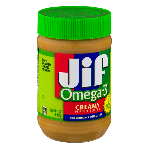 Jif Omega-3 Creamy Peanut Butter - GroceriesToGo Aruba | Convenient Online Grocery Delivery Services