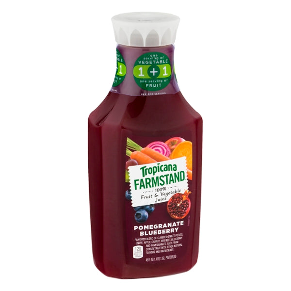 Tropicana Farmstand 100% Fruit & Vegetable Juice Pomegranate Blueberry 59oz - GroceriesToGo Aruba | Convenient Online Grocery Delivery Services