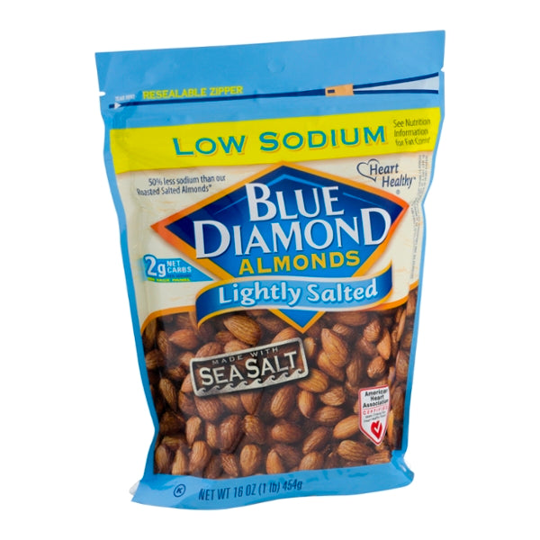 Blue Diamond Almonds Lightly Salted Sea Salt 16oz – GroceriesToGo Aruba